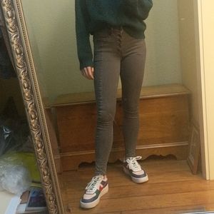 💜American Eagle grey jeans💜